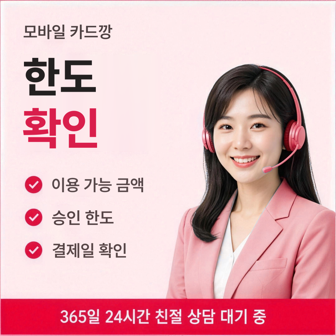 다음머니 모바일 카드깡 한도 확인 안내